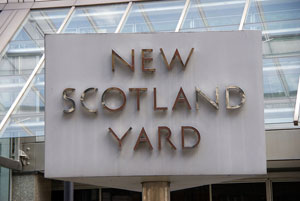 Image of New Scotland Yard sign