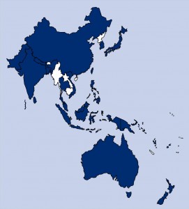 TI national chapters in Asia Pacific