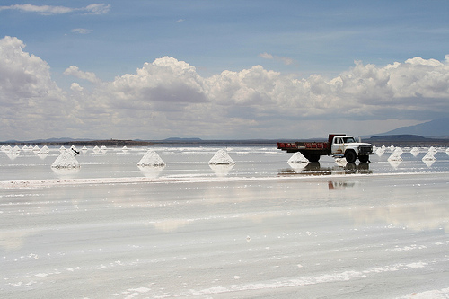 Uyuni salt lake, Bolivia